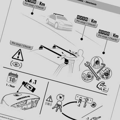 Roof bars fitting instructions